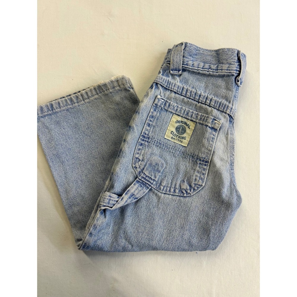 Vintage Riders by Lee Kids Carpenter Jeans Light Wash Denim Size 4R Made in USA